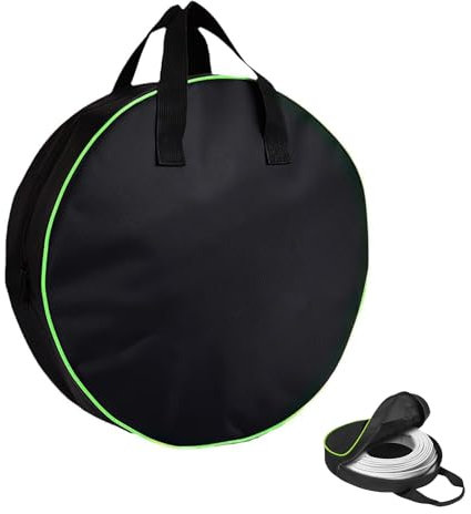 JRYGAC Ladekabel Tasche Elektroauto, Strapazierfähige Kabeltasche, Wasserdicht Kabel Organizer Tasche Klein, Cable Bag für Gartenzubehör, EV-Ladekabel, Schläuche und Verlängerungskabel (Schwarz)