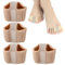 4 Piezas Separadores de Dedos de Juanetes, Separadores de Dedos de Los Pies Gel, Corrector Dedos Pies Garra, Separadores de Dedos de Gel con 2 Bucles para Aliviar la Presión del Pie (S)