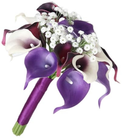 Cabilock Künstlicher Blumenstrauß Für Hochzeiten Dekorative Seidenblumen Für Braut Brautjungfern Und Heimdekoration Pflegeleichte Pu-Pflanzen Für Büro Und Küche Stilvolles