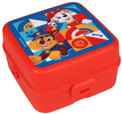 sarcia.eu Fiambrera con compartimentos de la Patrulla Canina, color rojo