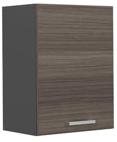 Vicco Hängeschrank R-Line, Edelgrau, 45 cm | 1 Tür · 1 Einlegeboden · Tiefe – 31 cm · ✓ Frei kombinierbar · ✓ Praktischer Stauraum