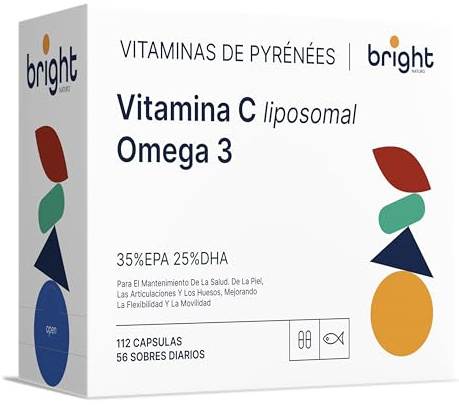 Liposomal Vitamin C, Omega 3 TG Ultra - SmartAbsorb™ | för immunitet, hjärnfunktion och nervsystem | 56 dagliga påsar
