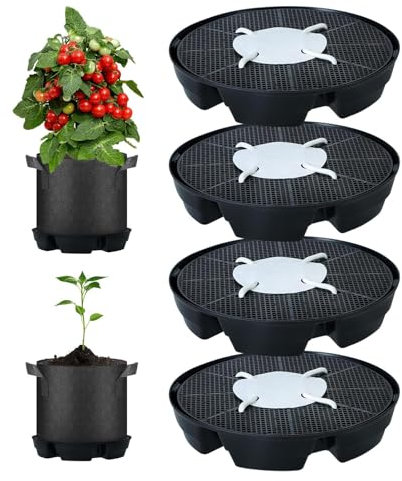 Bandejas de riego para plantas, riego automático para plantas interiores - Pots de plantador automático absorbente de agua | Bandejas de sistemas de riego para plantas de plántulas de tomate de interi