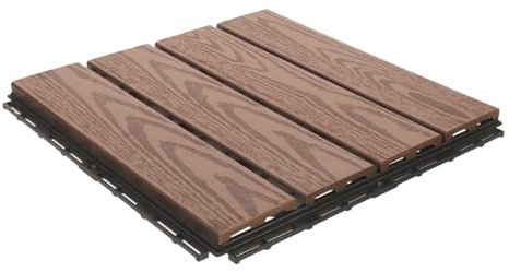 NUOBESTY Piastrelle in Plastica Per Pavimentazione Ad Incastro Piastrelle Per Esterni Per Patii Balconi Terrazze e