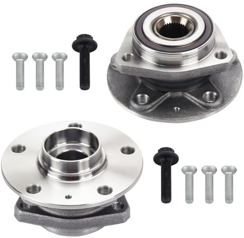 DOCAS 2x Kit Cuscinetto Ruota 1K0498621 8V0598625 Anteriore | Sinistro Destro, kompatibel mit A3 8P Octavia II 1Z3 Leon 1P1 Toledo III 5P2 Altea 5P1, Compatibile VW Caddy 3 Golf Plus