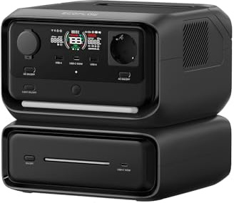 EcoFlow RIVER 3 Max Estación de energía portátil - Batería LFP de 572 Wh, salida de 1200 W, sólo pequeños defectos en el embalaje, el producto está completamente sin usar (Reacondicionado)