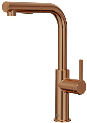 Essebagno Pure II miscelatore lavello con doccetta estraibile rame spazzolato