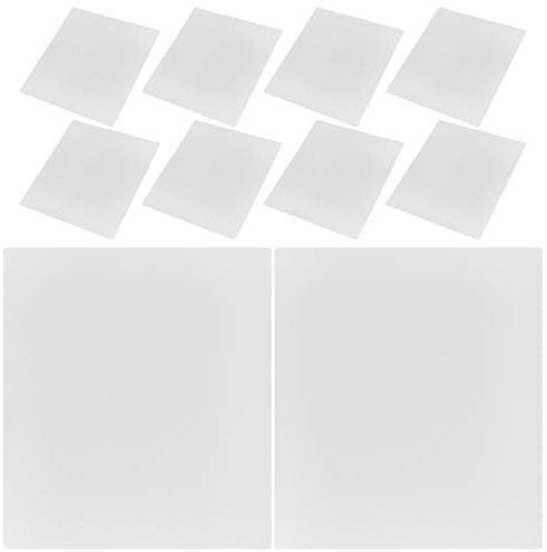 Angoily 10 Stück 3D-Stift Unterlage Durchsichtig PVC Bastelmatte Tragbare Zeichenplatte Geeignet für Verschiedene 3D-Druckstifte Wiederverwendbare Skizzenmatte