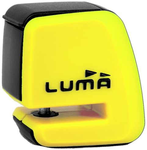 LUMA 92D Candado Antirrobo de Disco para Moto | Acero Endurecido de Alta Seguridad | Bloqueo Compacto para Motocicletas y Scooters | Sistema de Cerradura Luma (Fluo)