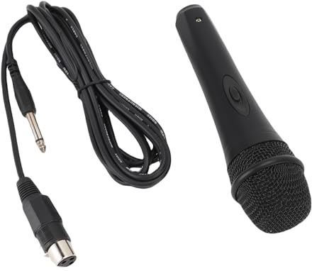 SUNGOOYUE Dynamisk Trådbunden Mikrofon, Kardioid Handhållen Sångmikrofon med Lång Kabel och Metall ABS Byggd för Karaoke, Sång, Tal, Fest, Konferens, Utomhusevenemang