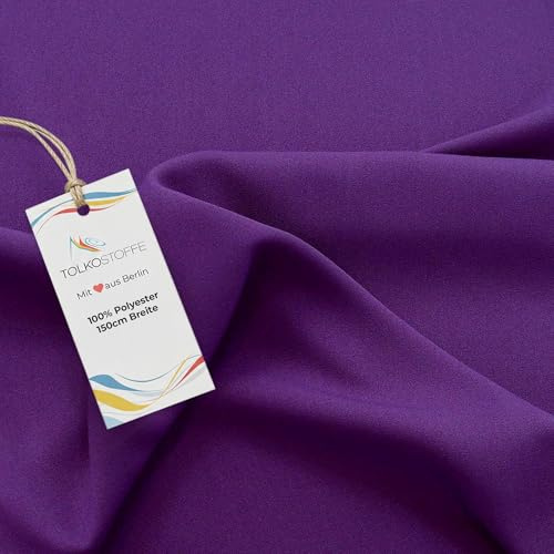 Modestoff / Dekostoff universal Stoff ALLROUND knitterarm - Meterware am Stück (Violett)