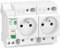 Schneider Electric - Resi9 XE - combiné disj+2 prises courant - 1P+N - 16A - courbe C - embrochable - R9ECS616
