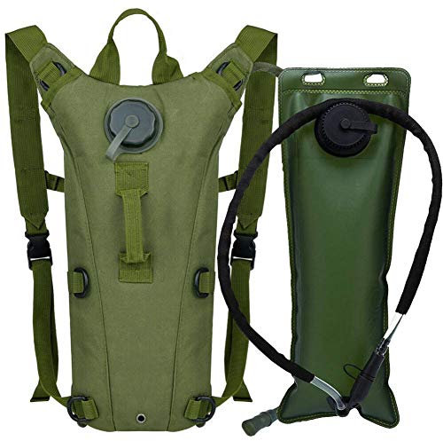 ATBP Militär 3L Trinkrucksack Reservoir Wasserblase Daypack Camel Rucksack Trinkrucksack mit Wasserblase, leicht, BPA-frei, zum Laufen, Radfahren, Wandern