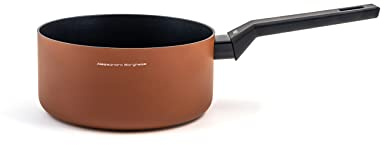 H&H Alessandro Borghese Paprika Casseruola 1 Manico in Alluminio Antiaderente, 20cm