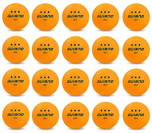 Guirnd Tischtennisbälle, 3-Sterne-Tischtennisbälle, 40+ Pong-Bälle, Wettbewerbe und Freizeitspiele, Abs Ping Pong Ball, 20 Stück