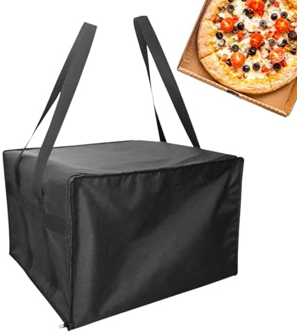 Borsa Pizza | Cooler Isolato Grande per Generi Alimentari con Cerniera e Coibentatura,Sacca Consegna Generi Alimentari Scaldapizza,Per Ristoranti Escursionismo Campeggio Barbecue Shopping Vacanza