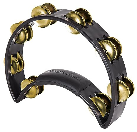 Rhythm Tech Schellenkranz mit Messing-Schellen, schwarz