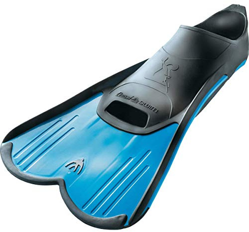CRESSI Light Fins for Swimming, Training, Reactive Blade for Muscle Legs, Soft Elastomer Shoe, Ideal for Swimming Pool, Sea, And Snorkeling, Unisex, Blue, EU_33/34_UK_1/2