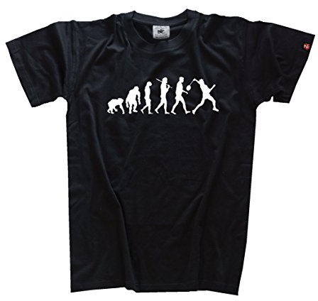 Shirtzshop T-Shirt Standard Edition Badminton I Evolution, Schwarz, XXL