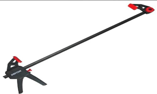 Dekton Rapid Bar Clamp Professional-High Clamping Pressure| Quick-release Mechanism| Durable & Strong Grip| Abs Handle And Rotation Button| Converts From Clamp To Spreader In Seconds| 45kg Clamp Force