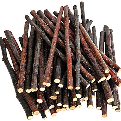 Suberde Bâton à mâcher pour petits animaux de compagnie, lapin, hamster, cochon d'Inde, 50 g, bois naturel, soins dentaires, nettoyage des dents