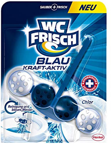 WC Frisch Kraft-Aktiv Blauspüler 50g Chlor 10er Pack (10 x 1 Stück)