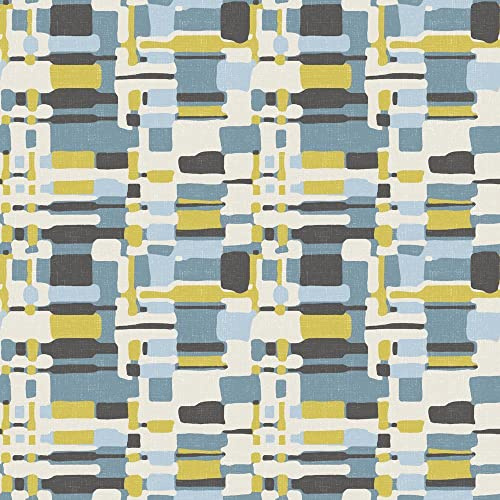 RoomMates Papier peint rétro Motif carreaux Bleu/vert