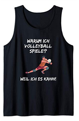 Volleyball Spruch Lustig Beachvolleyball Aufschlag Trikot Tank Top