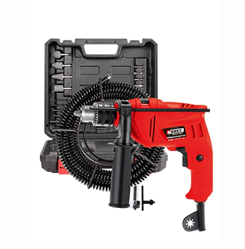 Jieotwice 220V Elektrische Baggermaschine Kanal Bagger Toilette Rohrreinigungsmaschine Haushalt Bohrmaschine Set (16M)