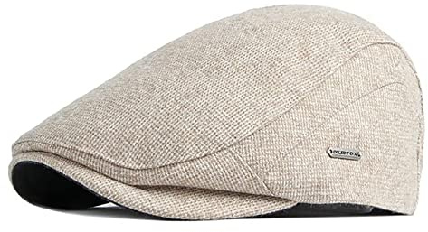 Bigoco Casquette Beret Gavroche Homme Réglable Casquette Souples Plate Baker Boy Hat 8 Panel Peaky Herringbone Irlandais Gatsby Ivy Chapeau Flat Caps