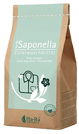 Ha-Ra Detergente en polvo Saponella Color, 1,7 kg, detergente para ropa de color, muy concentrado para hasta 77 lavados, paquete grande, respetuoso con la piel y respetuoso con el medio ambiente