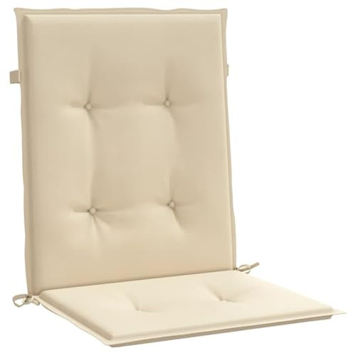 ZEYUAN Gartenstuhlauflagen 2 STK Sitzauflagen Gartenmöbel, Gartenstuhlauflagen, Hochlehner Auflagen, Auflagen Hochlehner, Stuhlauflagen, Beige 100x50x3 cm