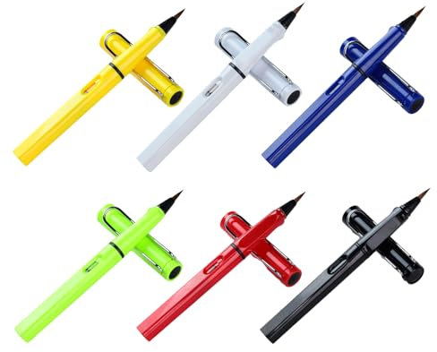 Pinselstift-Set für Anfänger, Schreiben, Malen, Handlettering, für Büro, 6 Stück