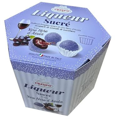 Generico Confetti CRISPO Liqueur Sucre' Lilla al Nero D'AVOLA 500g con pirottino