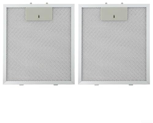 2PCS Kitchen Cooker Hood Grease, Cooker Hood Metal Mesh Extractor Vent Filter 230 X 260 X 9Mm Vent Hood Parts Aluminum Alloy Cooktop Vent