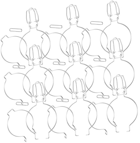 LIFKOME 10pièces Lot de Boucles Métalliques pour Boîtes Scellées Boucle Fil Acier Inoxydable De Verrouillage pour Bocaux Verre