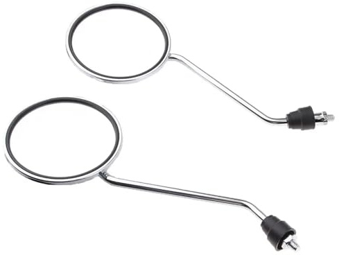 1 Paire Rétroviseurs Latéraux Ronds Universels Pour Moto Support Guidon Adaptateur 8 Mm Pour Scooter Cyclomoteur 50cc-250cc Retro Moto