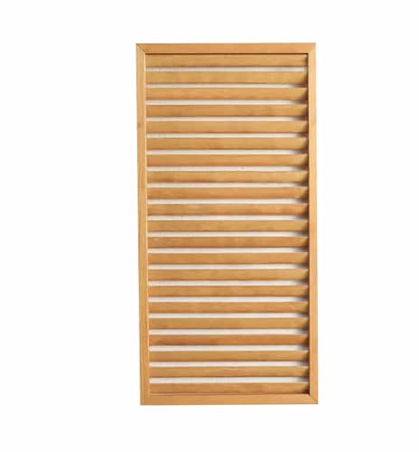 XTGDIEM Sichtschutz Aus Holz, Freistehender Pflanzenschutz Aus Holz, Gartenpergol for Terrasse, Garten, Balkon Oder Hinterhof(Color-3,30x90cm)