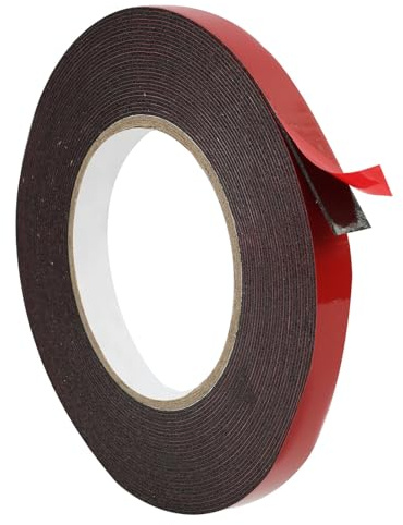 Cinta Adhesiva Doble Cara extrafuerte de 12mm x 10M, Cinta Adhesiva Doble Cara, Double Sided Tape, Cinta Doble Cara, para Decoración de Hogar y Oficina, Fácil Aplicación y Sin Residuos (12mm x 10M)