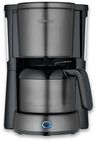 Filter Coffee Maker TYPE with thermo jug, Dark Inox-Black