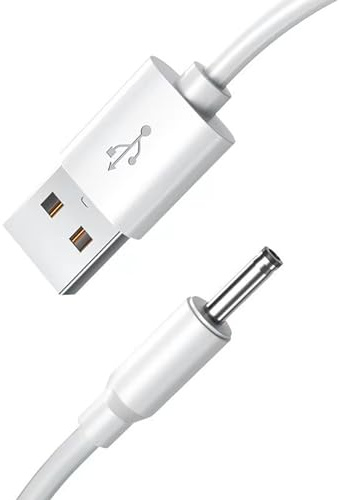 Cable de carga USB a CC de 3,5 x 1,35 mm, 5 V, cable de alimentación para ventilador pequeño, altavoz y luz de escritorio