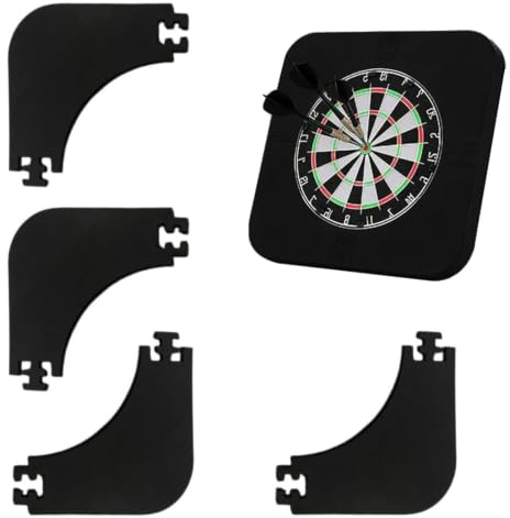 Generico Dartboard Surround - Protezione da Parete per Freccette | Supporto Surround per Freccette da 4 Pezzi | Giunzione dei Bordi Rotondi Interni | Protezione per Parete di Supporto per | per La Ca