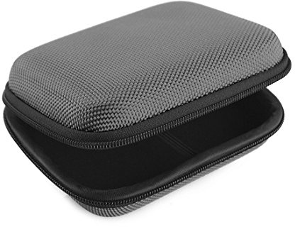 Geekria Shield Headphones Case for In-Ear Earphones, Replacement Hard Shell Travel Carrying Bag with Cable Storage, Compatible with Sony, JVC, JBL, Audio-Technica Headsets (2 Packs/Grey)