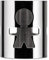 A di Alessi - AKK10 M - Girotondo - Rond de Serviette Ajouré en Acier Brillant - Homme, Noir