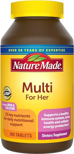 Nature Made Multivitamin for Her, Multivitamins for Women, Daily Nutritional Support, Nature Made Multi Women Vitamins & Minerals, 300 Tablets, 300 Day Supply