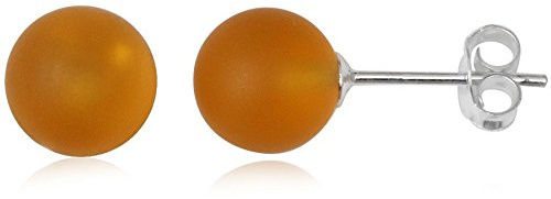 EYS JEWELRY Ohrstecker Damen Perlen 925 Sterling Silber Glas Damen-Ohrringe