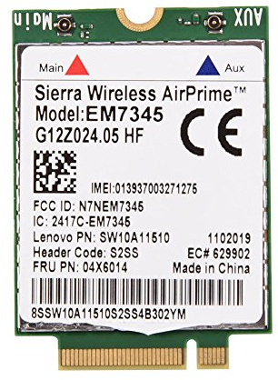 Bewinner EM7345 Modulkarte, 04X6014 4G LTE WWAN Kartenmodul für Thinkpad X250, X1C, W550, T450, X240, T440, EM7345, drahtloses High Speed LTE Breitband