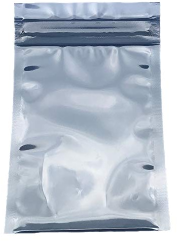 Daarcin 100 Stück 8 x 12 cm antistatische Beutel, ESD-Beutel wiederverschließbar für Festplatten mit 100 Etiketten, antistatische Tasche für Handlaufwerk oder verschiedene elektronische Geräte
