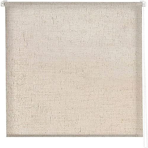 Estoralis | Theon | Store Enrouleur Moderne | sans Outil Tissu Tamisant | Lin | 55 x 195 cm (Largeur/Hauteur) Taille du Tissu 52 x 190 cm | Stores pour fenêtres et Portes