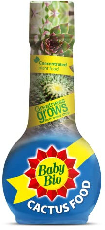 Baby Bio Cactus Food, 175ml - Liquid Concentrate Fertiliser - Specially formulated for Cacti - Healthy Growth and Vibrant Flowering - Strengthens Plant Spines for Added Resilience - Makes up to 70L